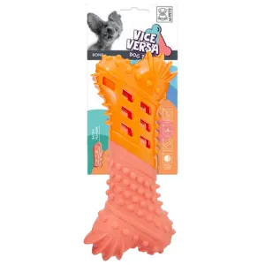 Vice Versa Bacon-Scented Bone Dog Toy orange