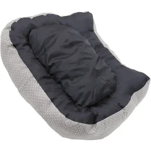 Dotty Feline Cat Bed underneath side with black water-resistant lining