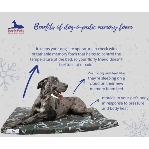 Dog-O-Pedic Memory Foam Dog Mattress benefits for your furry friend