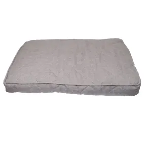 Grey Tweed Pet Mattress single plush grey tweed material