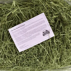 Western Timothy Feeding Hay for Small Pets quality promise with actual feeding hay