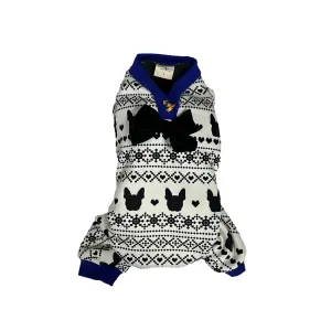 Dog’s Life Boston Terrier Design Dog Pyjamas - Black