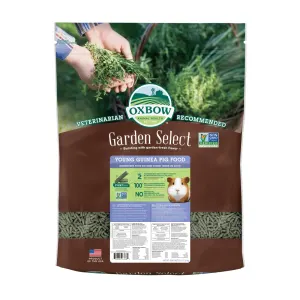 Garden Select Young Guinea Pig Food back of packaging