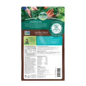 Garden Select Hamster & Gerbil Food back of packaging