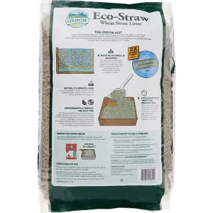 Eco-Straw Litter For Small Pets back of packaging