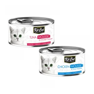Kit Cat Mousse With Meal Topper Adult Cat Treat