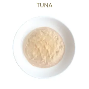 Kit Cat Mousse Kitten Cat Treat tuna on plate