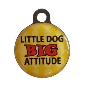 Instant Pet Tags - Little Dog Big Attitude