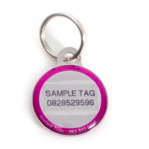 Instant Pet Tags - White Bone sample tag