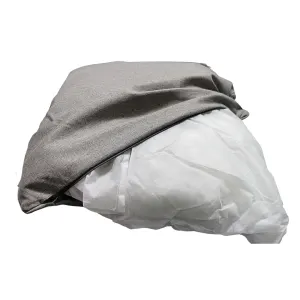 Marltons Pillow Pet Bed half covered with inner pillow