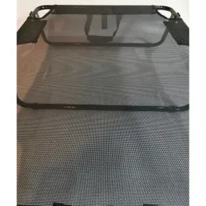 Raised Foldable Pet Bed view from the top with black stretcher material