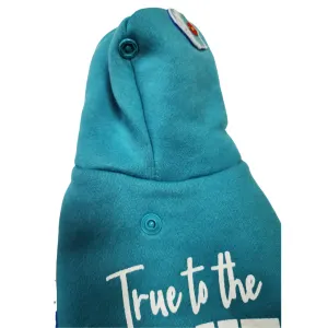 Dog Days Official Bulls Rugby Dog Hoodie button on hoodie