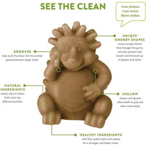 Whimzees Hedgehog Dental Dog Treats information see the clean