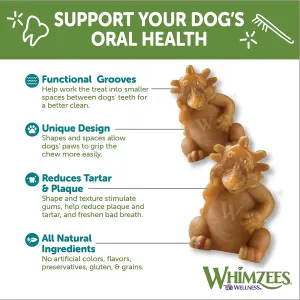 Whimzees Hedgehog Dental Dog Treats oral health