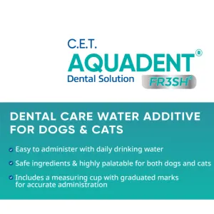Aquadent Anti-Plaque Solution for Dogs and Cats information picture one