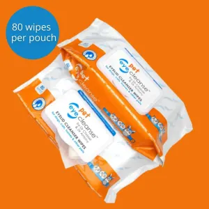 Pet Eye Cleanse Wipes with 80 Wipes