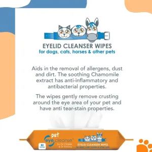 Pet Eye Cleanse Wipes information two
