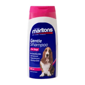 Marltons Gentle Hypoallergenic Shampoo for Dogs 250ml front of bottle label