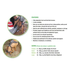 HolisticPet Full Body Dog Harness features