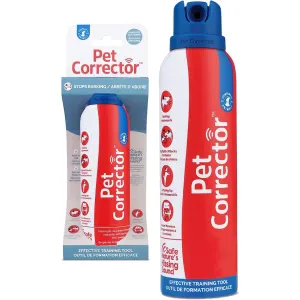 Pet Corrector Spray for Dogs in packaging with bottle on the side