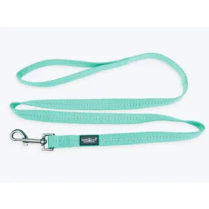 Reflective Supersoft Webbing Dog Lead fulle lenght of the blue lead