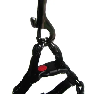 Reflective Supersoft Webbing Dog Harness double d-ring for security