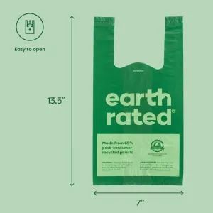 Earth Rated 120 Easy-Tie Degradable Bags size of plastic bag