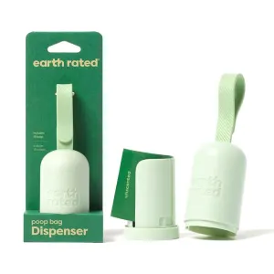Earth Rated Leash Dispenser with Degradable Bags in green eco friendly packaging