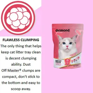 Diamond Feline Clumping Cat Litter - Dust Off flawless clumping