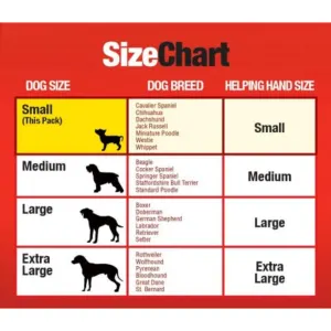 Mikki Helping Hands sizing chart