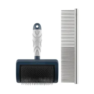 Mikki Doodles Grooming Kit coms with a slicker brush and a comb
