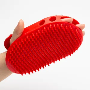 Mikki Rubber Glove with human hand inside for size to scale