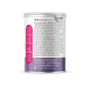 NutriFlex® DigestiMax Probiotic With Digestive Enzymes For Dogs and Cats side two