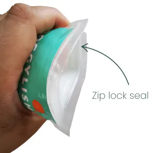 Doggylish Chicken Jerky Dog Treats zip lock seal