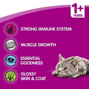 Whiskas Adult Cat Food - Fish with a strong immune system and muscle growth