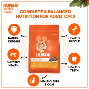Iams Adult Chicken Cat Food complete and balance nutrition