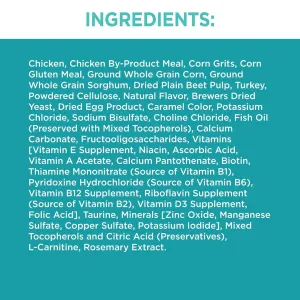 Iams Adult Indoor, Weight and Hairball Care with Chicken ingredients list