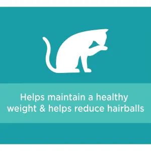 Iams Adult Indoor, Weight and Hairball Care with Chicken helps maintain healthy weight