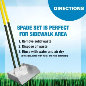 Wee-Wee Doggie Doo Spade & Pan Set directions for use