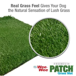 Wee-Wee Premium Pet Potty Grass Replacement Patch For Dogs feels like real grass
