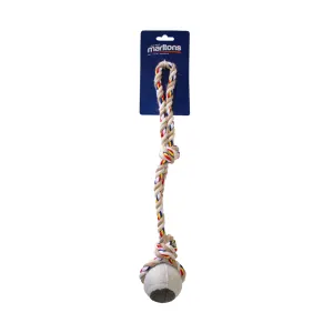 Marltons Double Rope Dog Toy With Tennis Ball