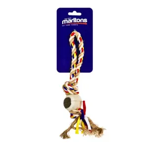 Marltons Rope Dog Toy With Mini Tennis Ball