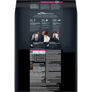 Eukanuba Adult Medium Breed Dog Food back of packaging