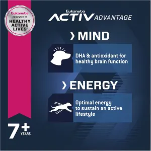 Eukanuba Senior Medium Breed Dog Food active mind and energy