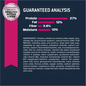 Eukanuba Senior Medium Breed Dog Food guaranteed analytics