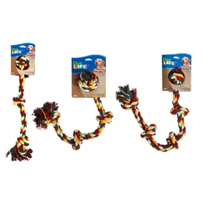 Marltons Rope Dog Toy With 3, 4 and 5 Knots