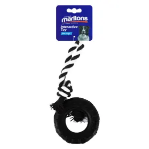Marltons Rope Dog Toy With Tyre