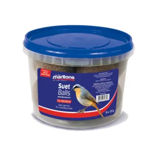 Marltons Suet Balls With Mealworms For Wild Birds