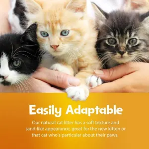 SmartCat Corn and Wheat Clumping Litter easily adaptable