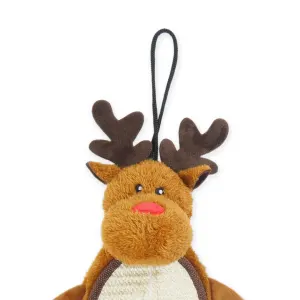 Reindeer Scratcher Mat For Cats top with string